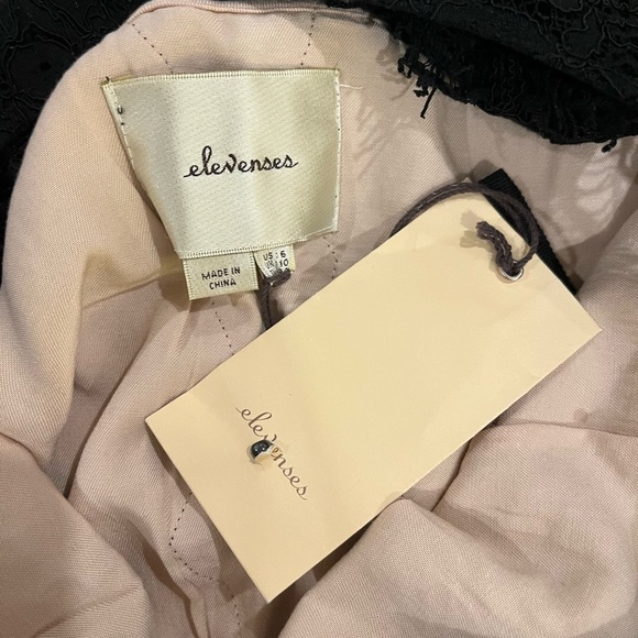 Elevenses Lace Medley Black Jumpsuit size 6 Anthropologie - Picture 5 of 11